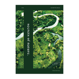 Ежедневник недатированный "Тайны природы" , А5 , 136 листов , глянцевая ламинация, ЕН5и136_лг11245