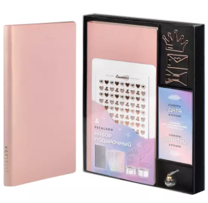 Набор подарочный "ESCALADA", записная книжка А6 , стикеры , фигурн.скрепки, 57714