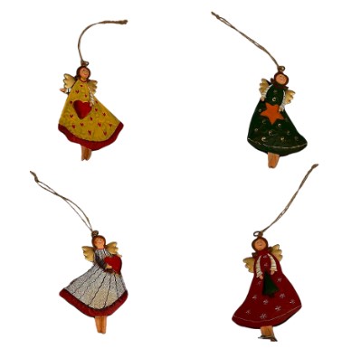 ПОДВЕСКА, DARLENS «АНГЕЛОК», 11 СМ, МЕТАЛЛ, АССОРТИ, DL-DRL07731