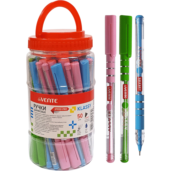 Ручка шариковая deVente 'Klassy', синяя, 0.7 мм., масл. осн, синяя, 5073932