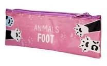 Пенал-косметичка на молнии "КОШАЧЬИ ЛАПКИ",  К-2