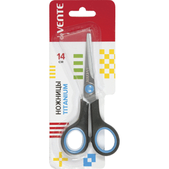 Ножницы канцелярские 'deVENTE. Titanium' 14 см, лезвия из нержавеющей стали, 4091304