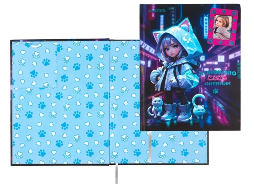 Дневник 'deVENTE. Korokoro' универсальный блок, 48 листов, белая бумага, 2020501