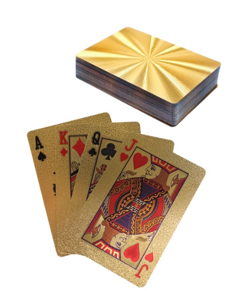 Карты игральные Miland "Сияние" золото, 54 шт., ИН-5914