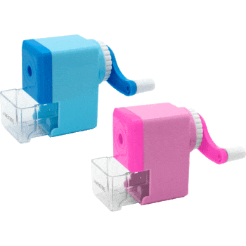 Точилка механическая deVENTE  9x4,5x7,5 см 1 отверстие с контейнером пластмассовая ассорти, 4071101