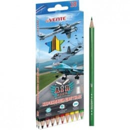 Карандаши 18 цв deVENTE "AIR SHOW" 2М шестигранные в картонной коробке европодвес 5023909