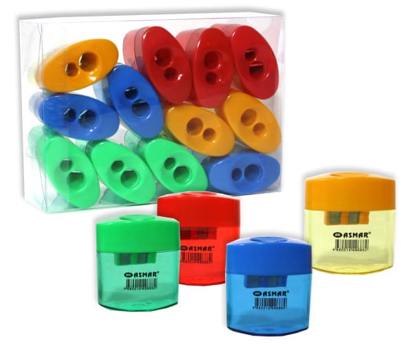 Точилка 2 отверстия, с контейнером, AR-906