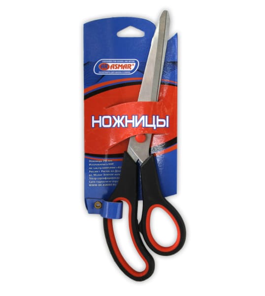 Ножницы канцелярские 24,5 см пласт. ручки, AR-P245