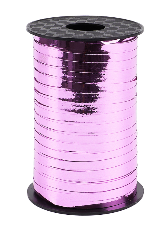 Лента полипропиленовая (0,5 см х 250 м) Розовый, Металлик, 1 шт, 6231069