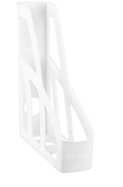Лоток для бумаг вертикальный Стамм Лидер 1 секция белый, ЛТВ-31798