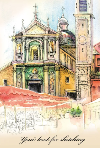 Скетчбук"Старый город",А4,64л. 64-1333