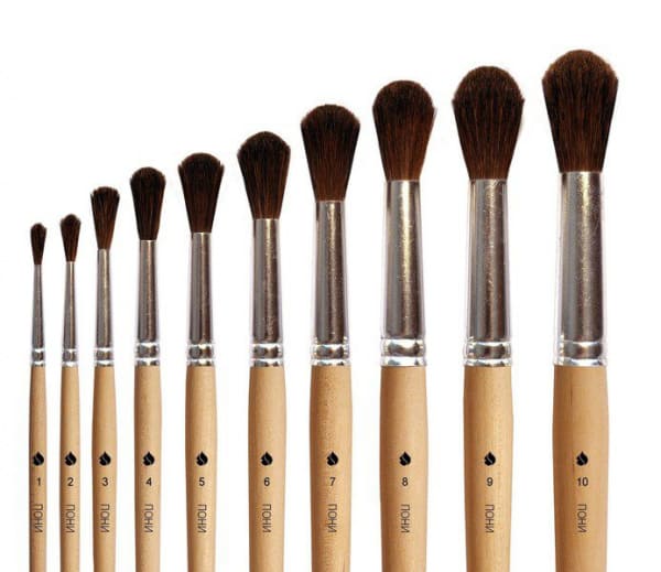 КИСТЬ ХУДОЖЕСТВЕННАЯ- ПОНИ №5 ,'ASMAR', AR-5П