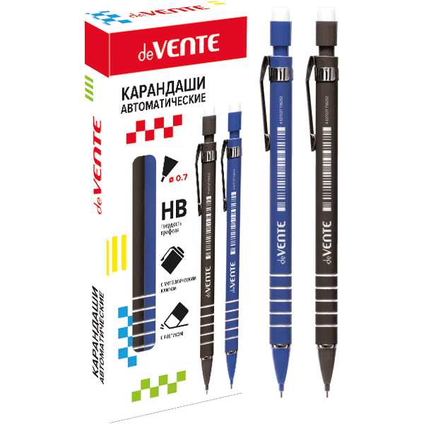 Карандаш автоматический 'deVENTE' d=0,7 мм, НВ, корпус с покрытием Soft touch, 5010700