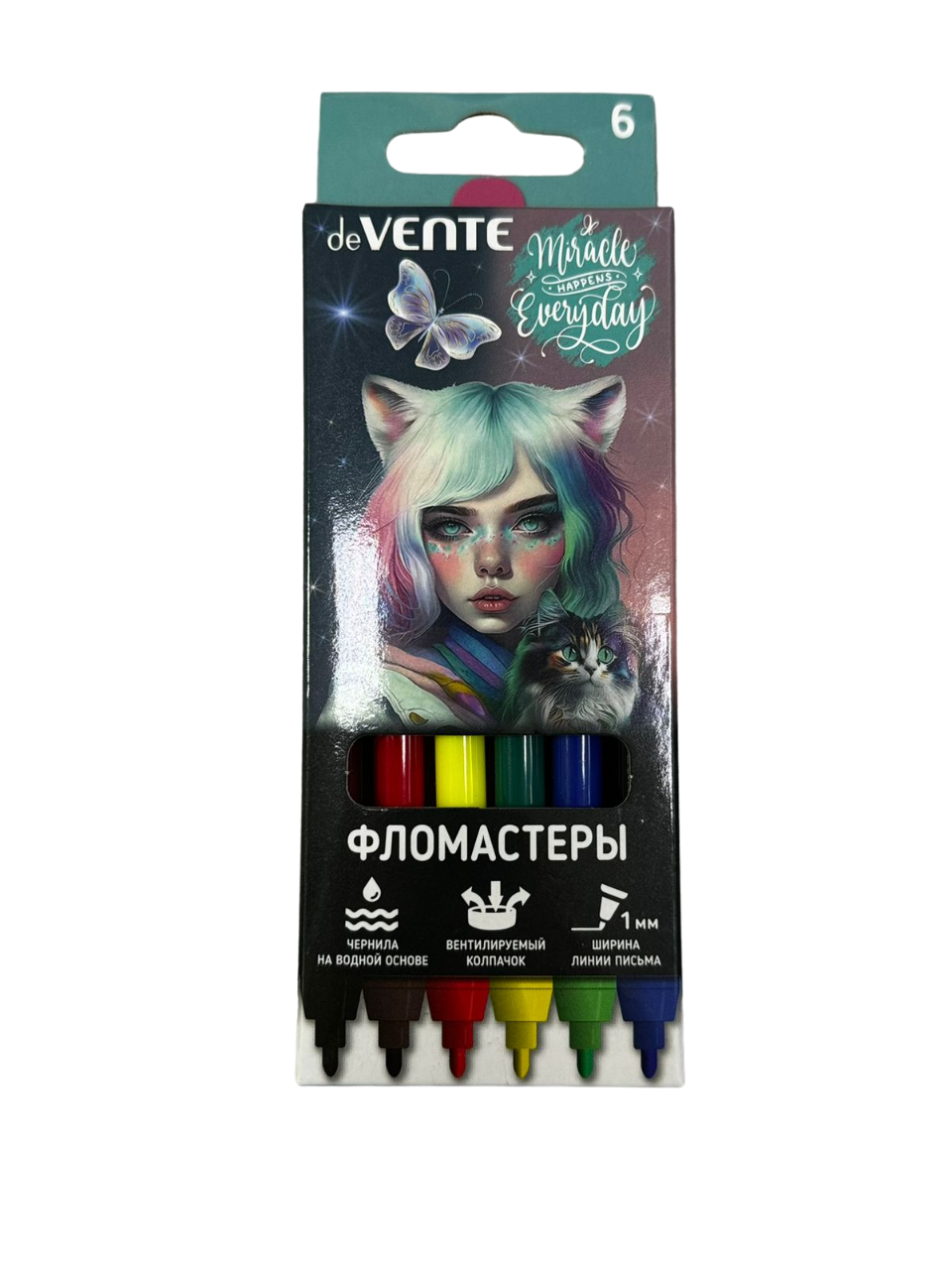 Фломастеры 'deVENTE. Miracle' 06 цветов, 5080426