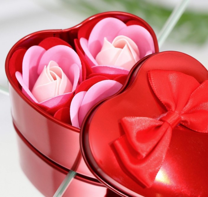 Мыльные розочки, трёхцветные, набор (3 шт;уп), 6962286