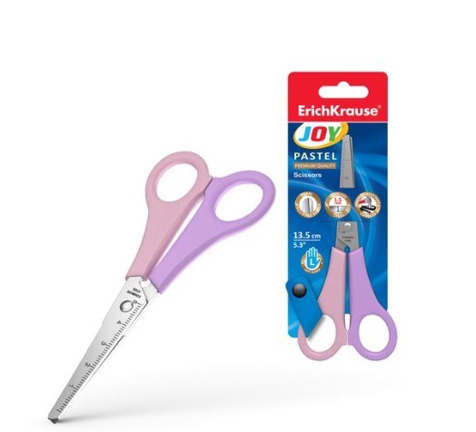 Ножницы, Erich Krause, Joy Pastel, 13,5 см, (для левши), 56922