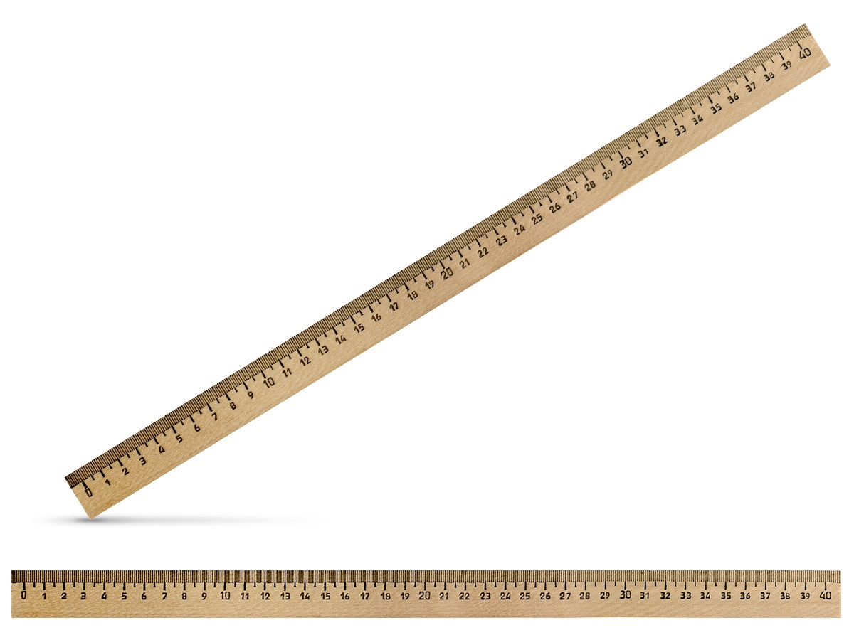 Линейка деревянная 40 см, ЛСП-400
