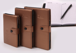 Записная книжка на кнопке с ручкой , 90 л , 18 х10см, AR-325