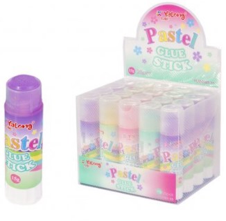 Клей-карандаш 15 гр Yalong 'Pastel' на основе PVP, YL202107-15