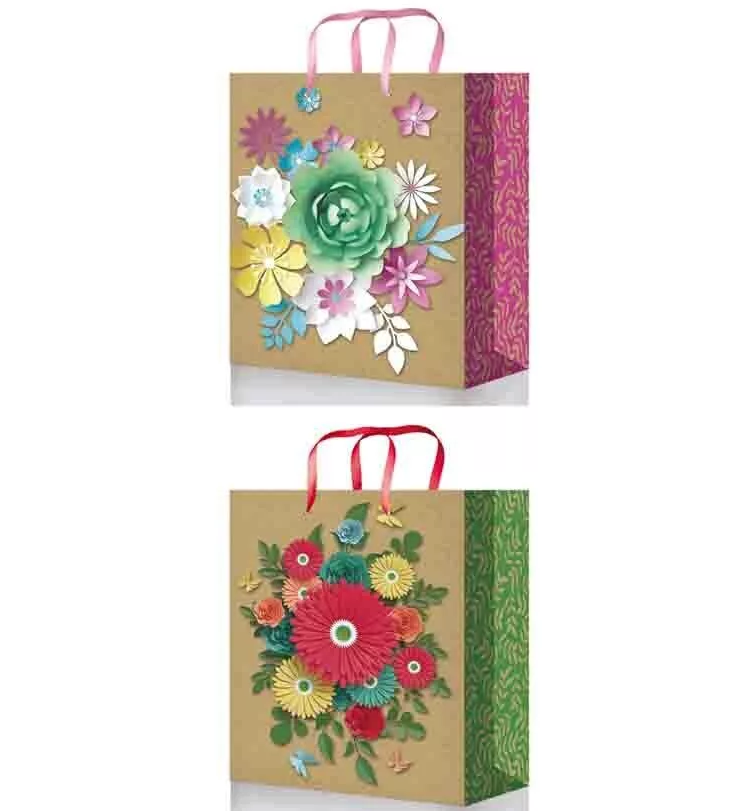 Пакет подарочный ламинированный , 264х327х136 , L ,3D mix, L-3D-081;L-3D-085;080