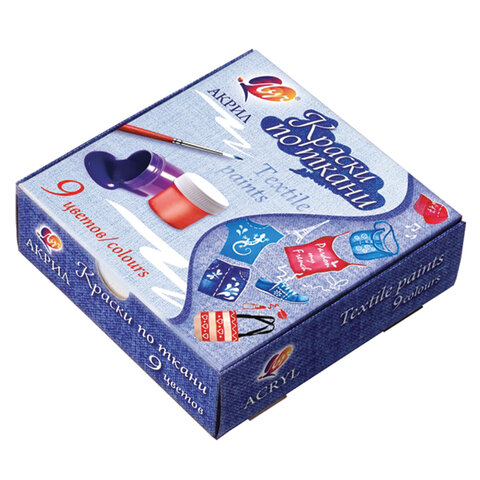 Краски акриловые ЛУЧ 9 цветов 15 мл, 29С 1760-08