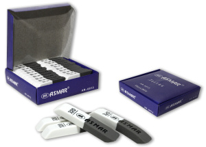 ЛАСТИК БЕЛО-СЕРЫЙ ДЛЯ РУЧКИ И КАРАНДАША МАЛЕНЬКИЙ "ASMAR", AR-6013/320