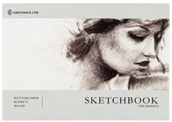 Скетчбук для графики и эскизов, Graceful girl, А5, 40 листов, 160 г;м2, SkBG_45779