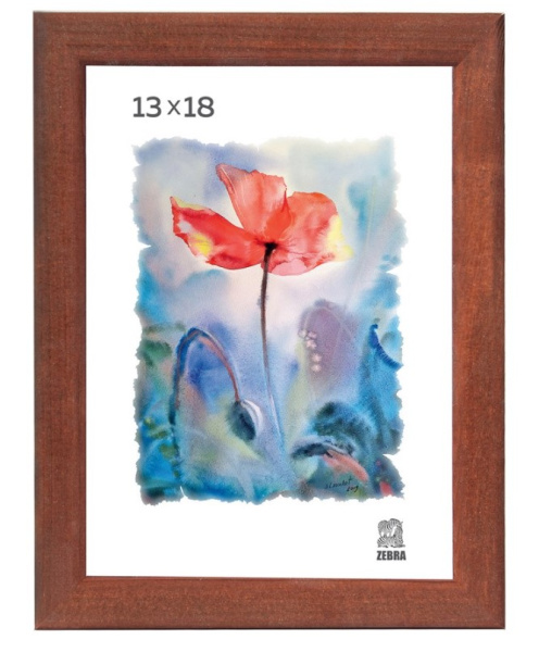 Фоторамка деревянная 13х18 , коричневый цвет, (1301)