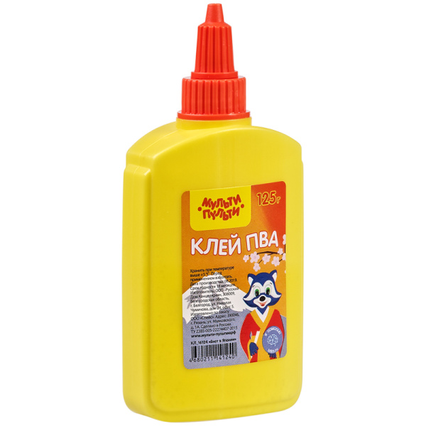 Клей ПВА Мульти-Пульти 'Енот в Японии' 125 г, КЛ_16124